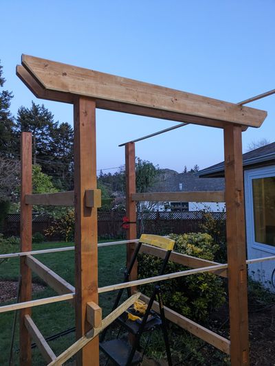 Cross beam before the holes were drilled