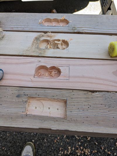 Drill out the mortise joint