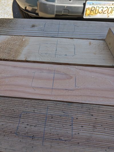 Mark out the mortise joint